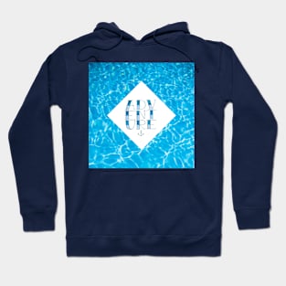 Water, anchor and word Adventure made with tattoo font Hoodie